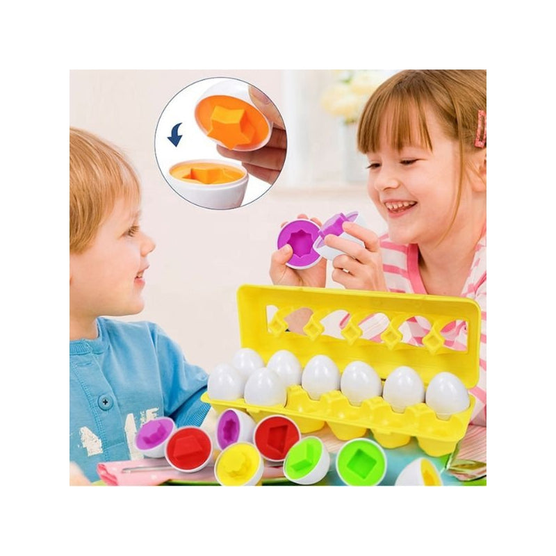 WOOPIE Montessori Ei sorteerspel – Match de Vorm en de Kleuren