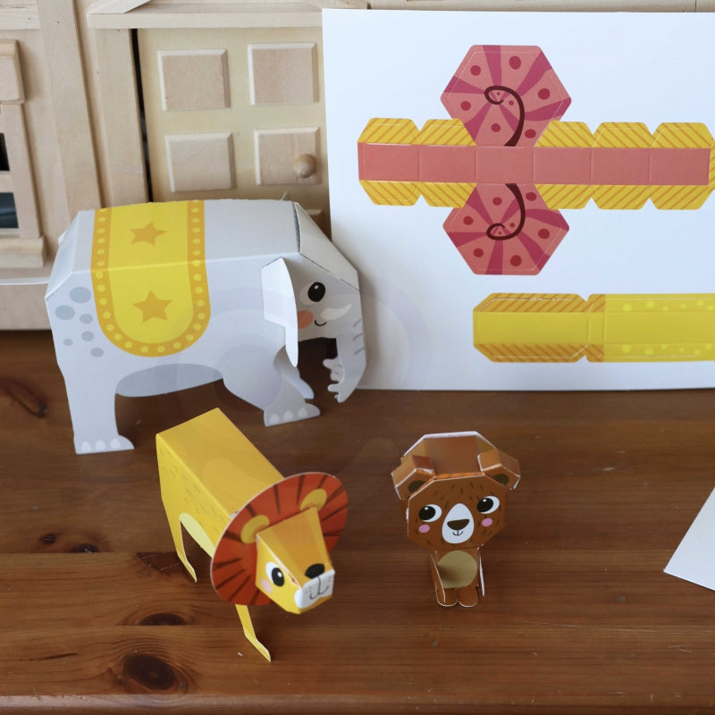 WOOPIE ART&FUN Origami set - Knutsel 3D dieren - 10 Dieren