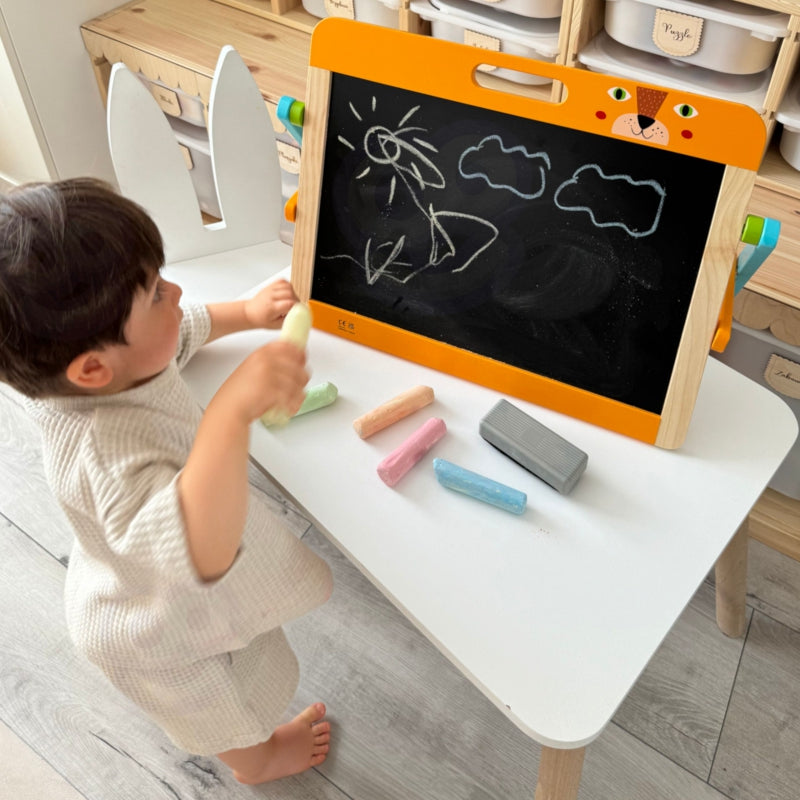 TOOKY TOY Educatief Bord 2-in-1 Magnetisch & Krijtbord voor Kinderen