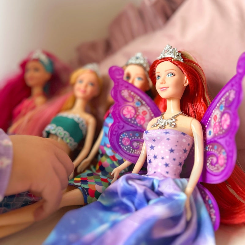 WOOPIE SpeelgoedSet van 4 Magische Prinsessen inclusief Accessoires