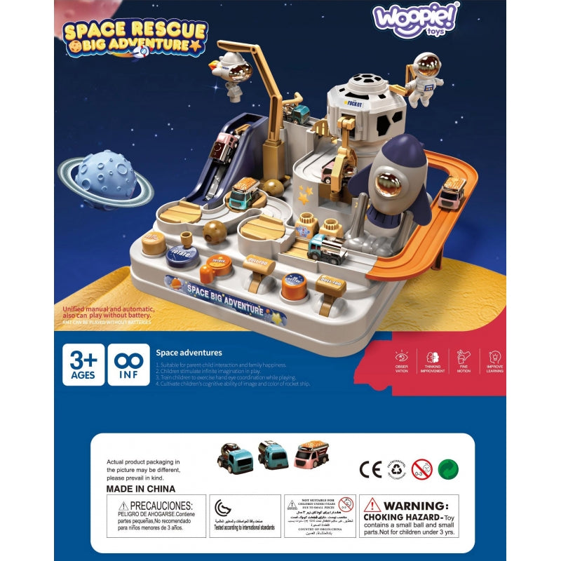 WOOPIE Interactieve Autobaan Hindernisbaan 'Ruimteavontuur van de Astronaut'