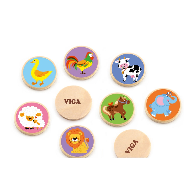 VIGA Houten Memorie Dieren, Geheugenspel