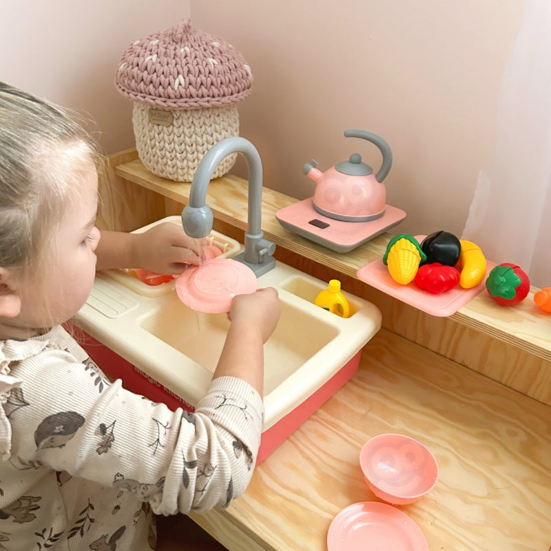 WOOPIE 2-in-1  speelgoed Gootsteen Keuken set met Kraan en Water