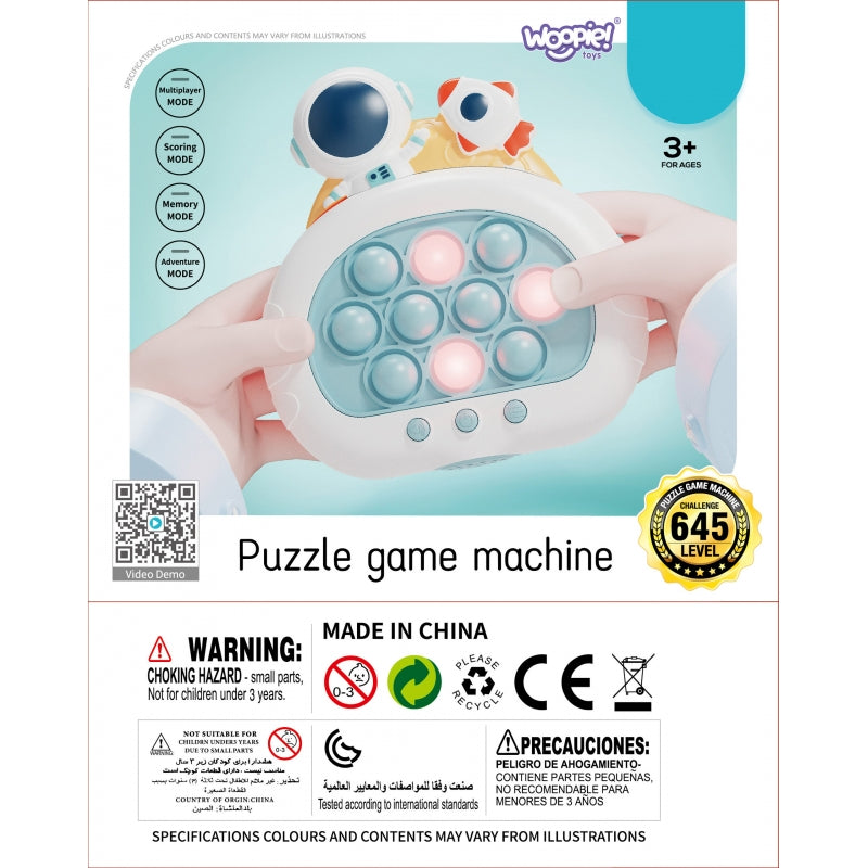 WOOPIE Spel Elektrisch Fidget POP IT spel, Antistress, Behendigheidsspel Kosmos