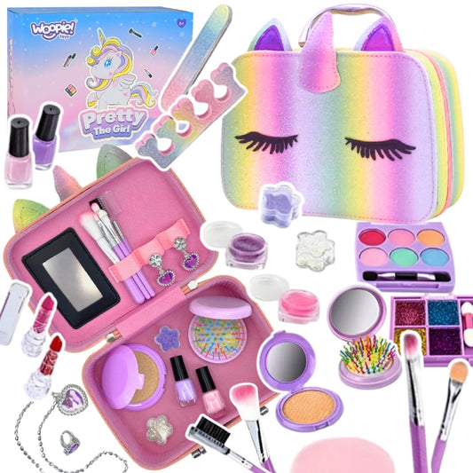 WOOPIE Speelgoed Make-up Set met XXL Beautycase en Make-up Koffer 27 stuks