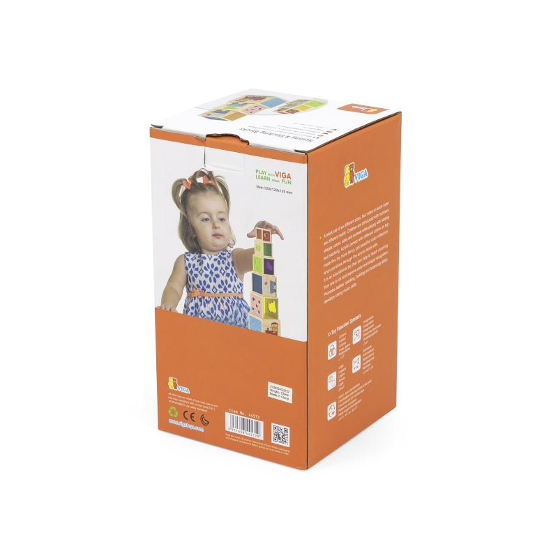 VIGA Houten Piramide Puzzelblokken