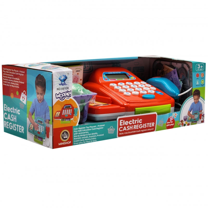 WOOPIE Speelgoed Kassa met Rekenmachine en Accessoires
