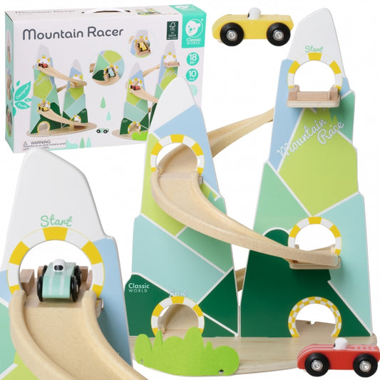 CLASSIC WORLD Houten Racebaan met thema berglandschap