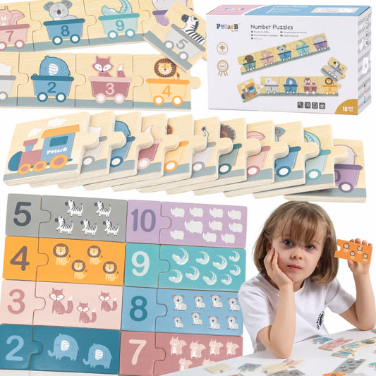 VIGA PolarB Houten Cijferpuzzel Montessori