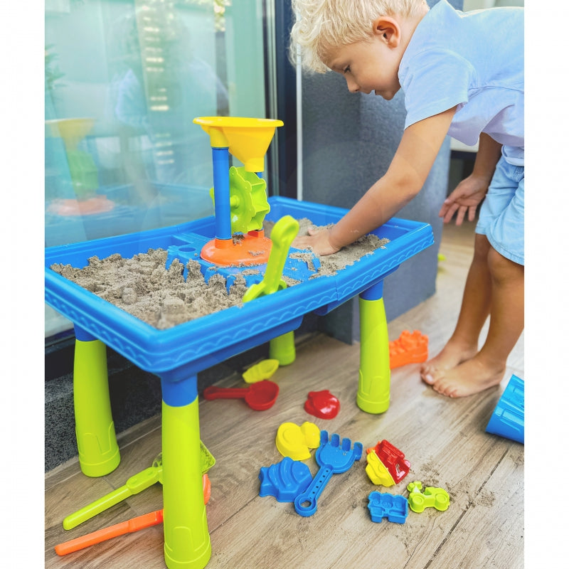 WOOPIE 2-in-1 Watertafel en Zandbak 'Palmboom' 18 stuks