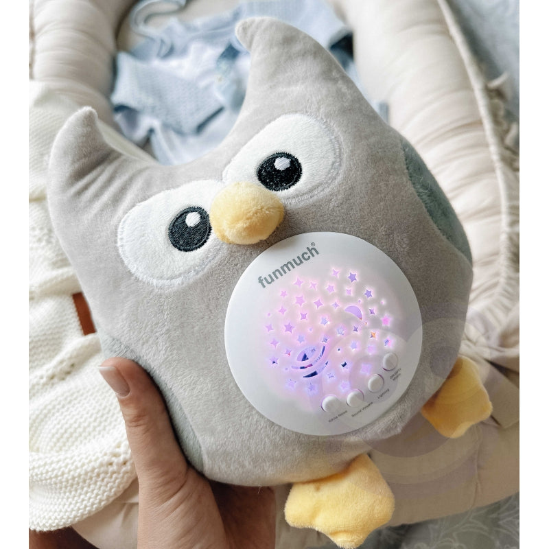 WOOPIE Knuffel en Slaapprojector Uiltje voor Baby's – 10 Wiegeliedjes