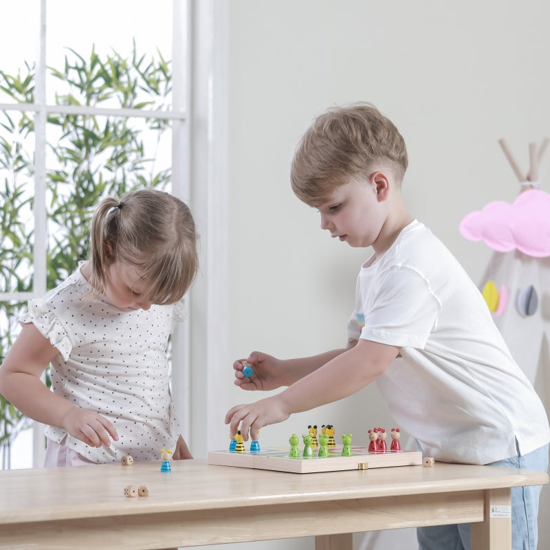 VIGA Houten Dieren Mens-erger-je-niet Spel