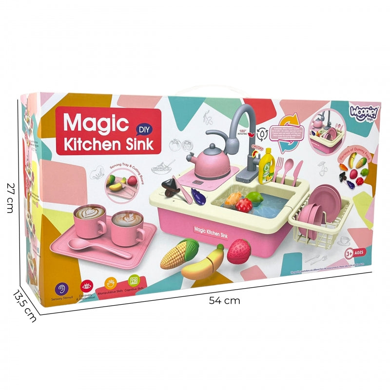 WOOPIE 2-in-1  speelgoed Gootsteen Keuken set met Kraan en Water