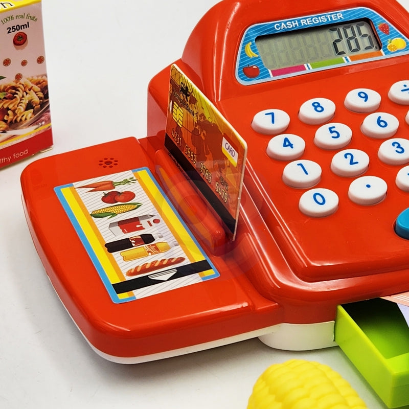 WOOPIE Speelgoed Kassa met Rekenmachine en Accessoires
