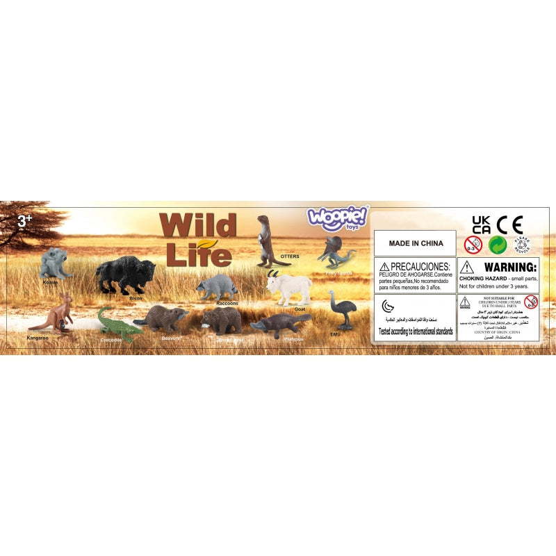 WOOPIE Wilde Dieren Figuren set 15 stuks
