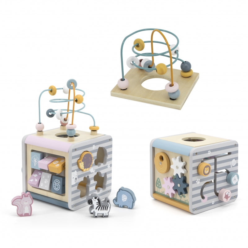 VIGA PolarB Houten Activiteit Kubus voor baby's en peuters