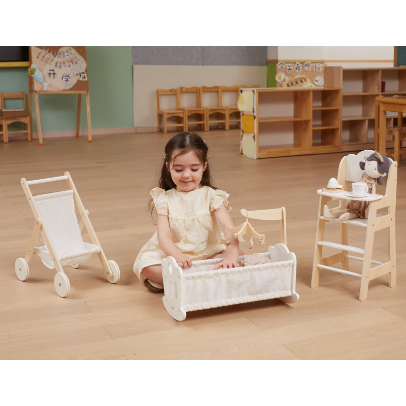 VIGA houten poppenwagen