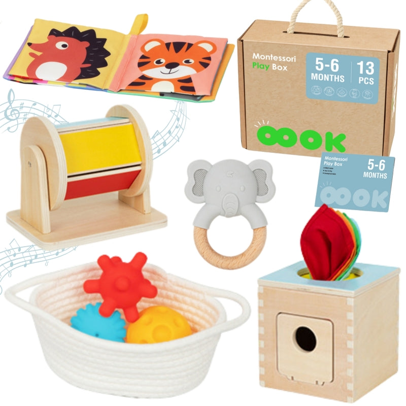 TOOKY TOY Baby Speelbox 6-in-1 voor baby's tussen de  5-6 Maanden