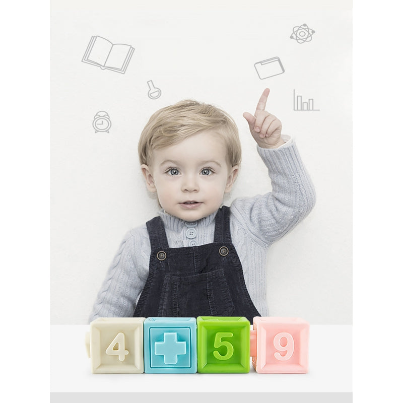 WOOPIE BABY Sensory Puzzels Squeeze Puzzle Geluid Leren Tellen 20 delig