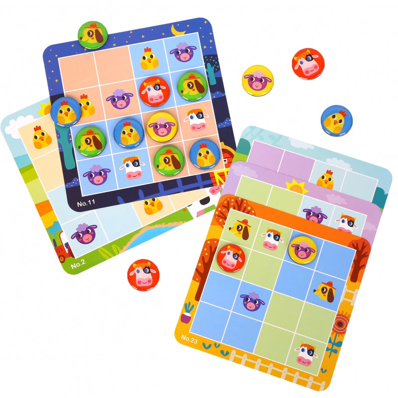 TOOKY TOY Boerderij Sudoku-spel voor kinderen