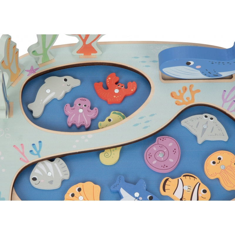 TOOKY TOY Vang de Vis Behendigheidsspel Montessori Puzzel