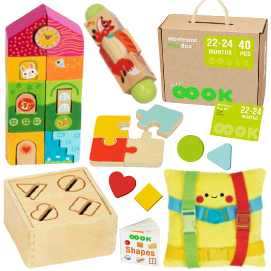 TOOKY TOY Baby/Peuter Speelbox 7-in-1 voor 22-24 Maanden XXL