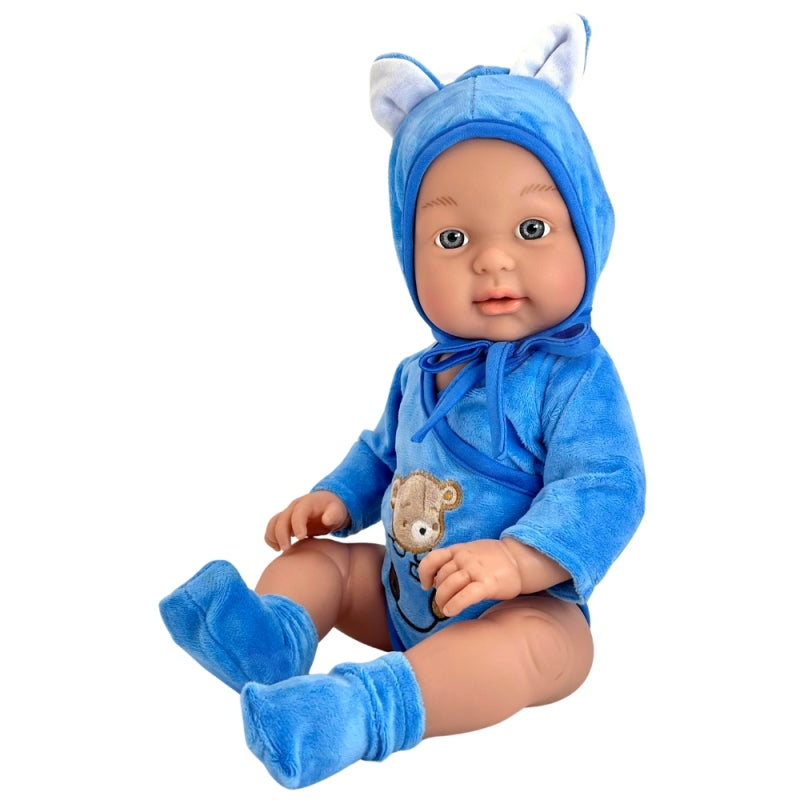 WOOPIE Babypop in Teddybeerpakje 46 cm