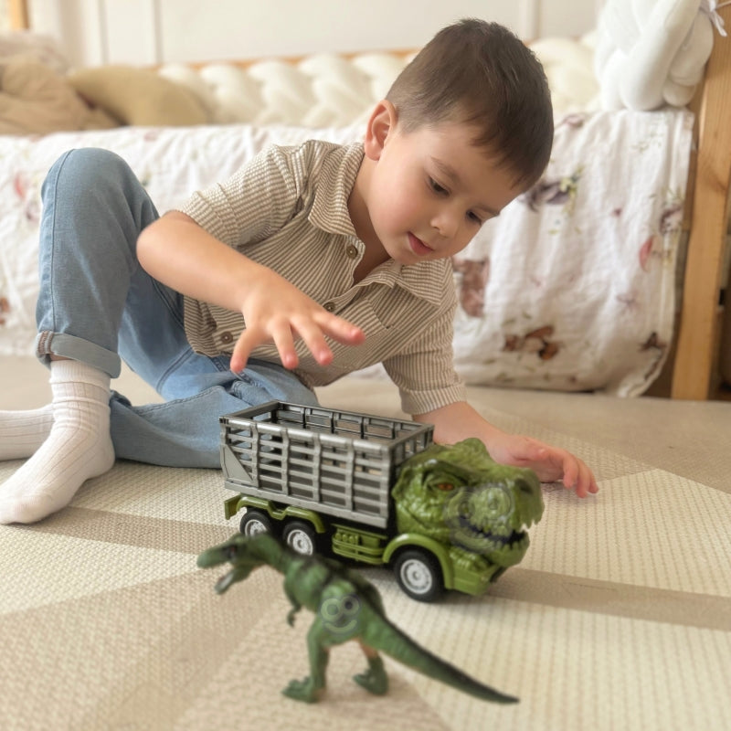 WOOPIE Groen RC Afstandsbediening auto Dino, inclusief dinosaurus Figuur