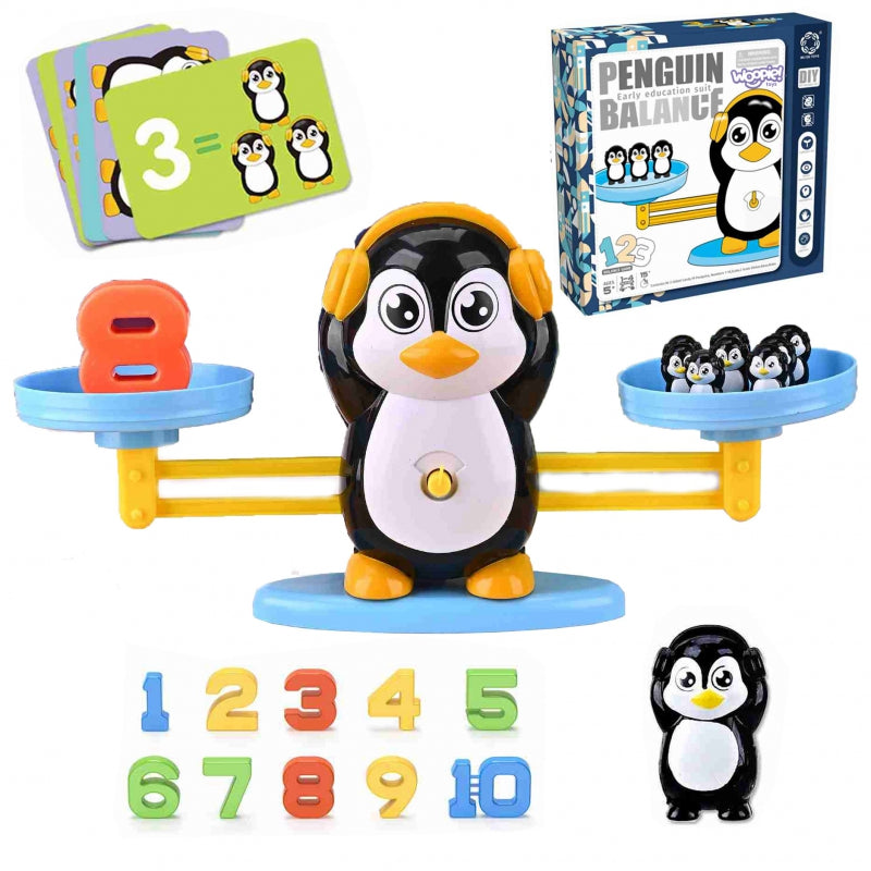 WOOPIE Speelgoed Weegschaal Pinguïn - Balanceer Schaal - Leer Rekenen