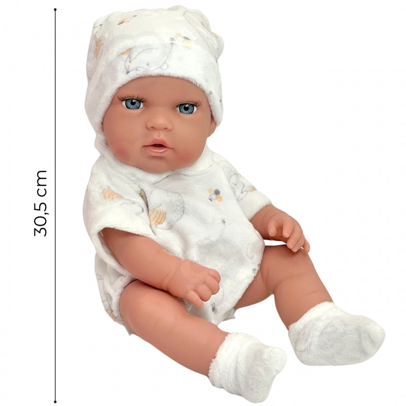 WOOPIE Baby pop set 30,5 cm + Roze Draagzak