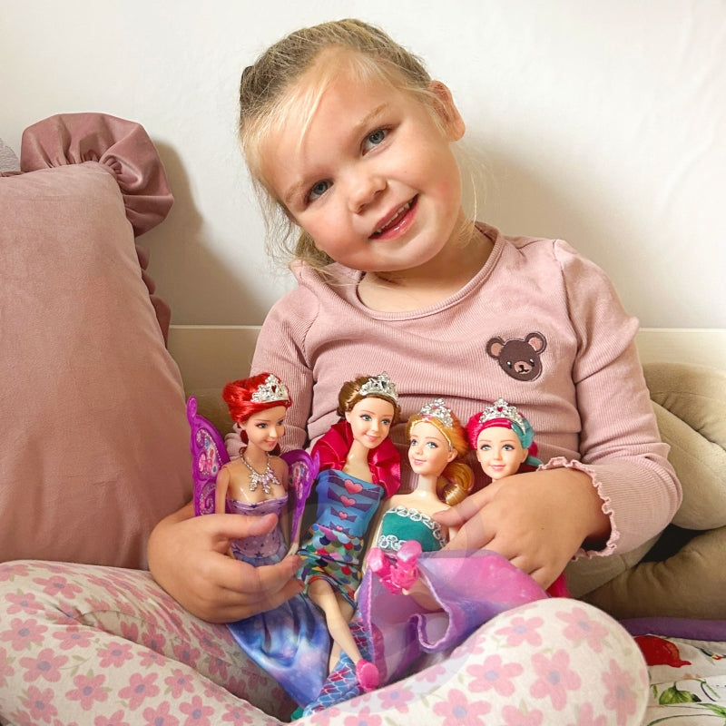 WOOPIE SpeelgoedSet van 4 Magische Prinsessen inclusief Accessoires