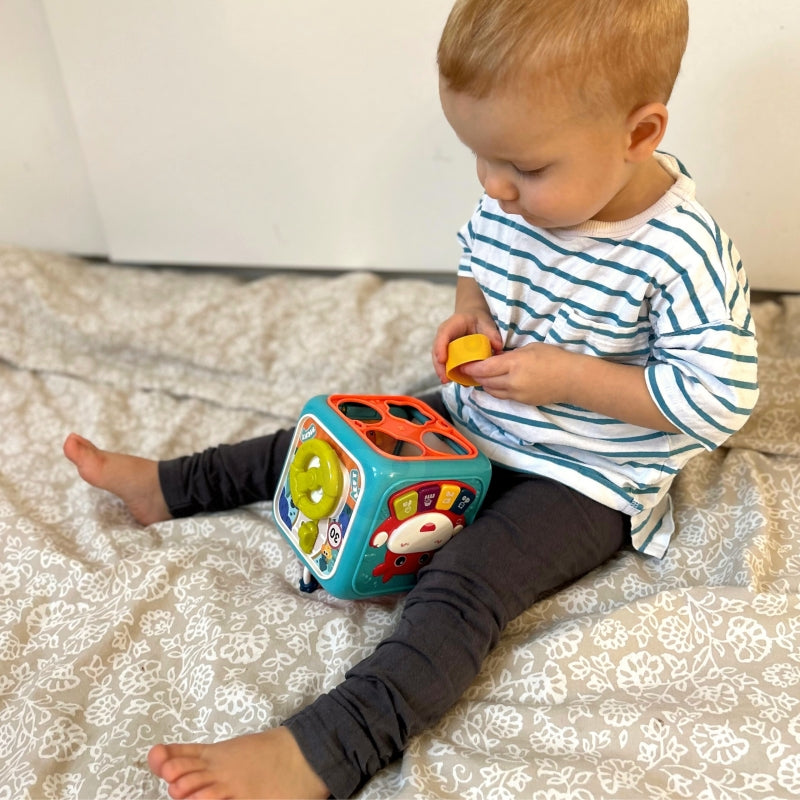 WOOPIE BABY 6-in-1 Interactief Sensorische Kubus -  Educatief en Montessori speelgoed