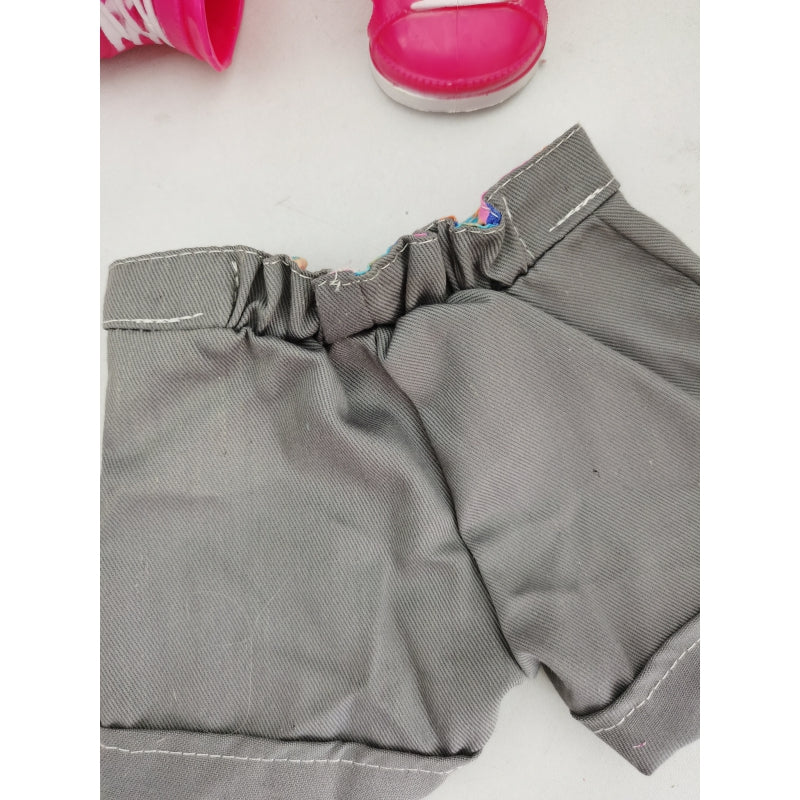 WOOPIE Kleurrijke Poppenkleding Hondenjasje Muts 43-46 cm