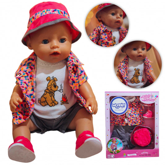 WOOPIE Kleurrijke Poppenkleding Hondenjasje Muts 43-46 cm