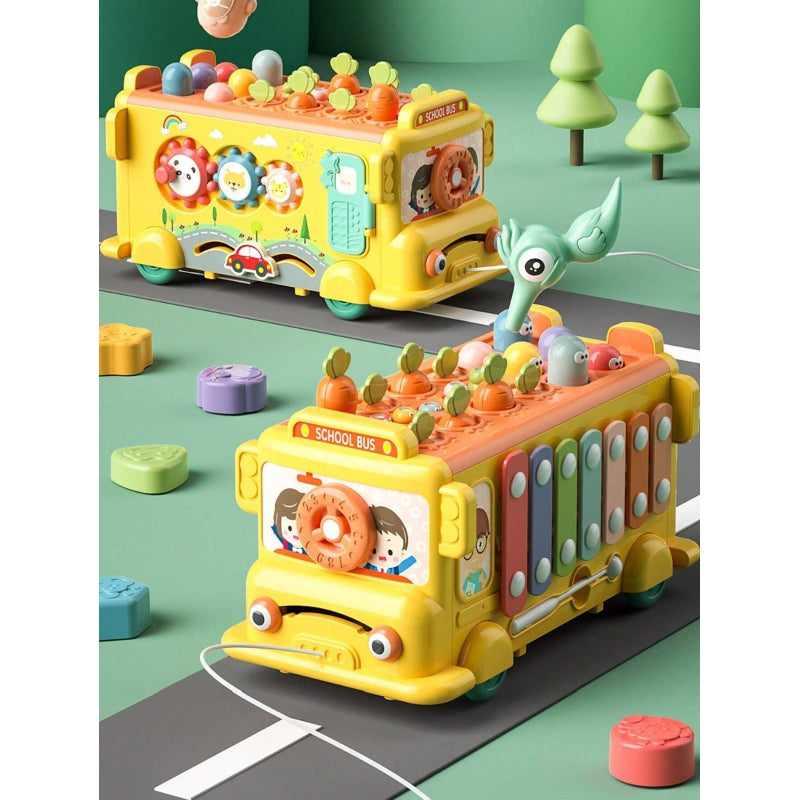 WOOPIE Interactieve speelgoed Bus voor Baby - Hamer,  Xylofoon - Montessori speelgoed