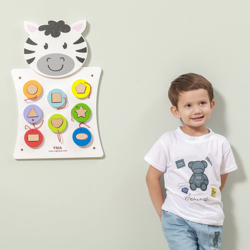 VIGA Houten Zebra Speelbord - FSC Certificaat
