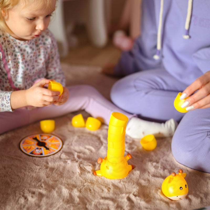 WOOPIE Giraf Bekers Stapelen bordspel - Behendigheidsspel