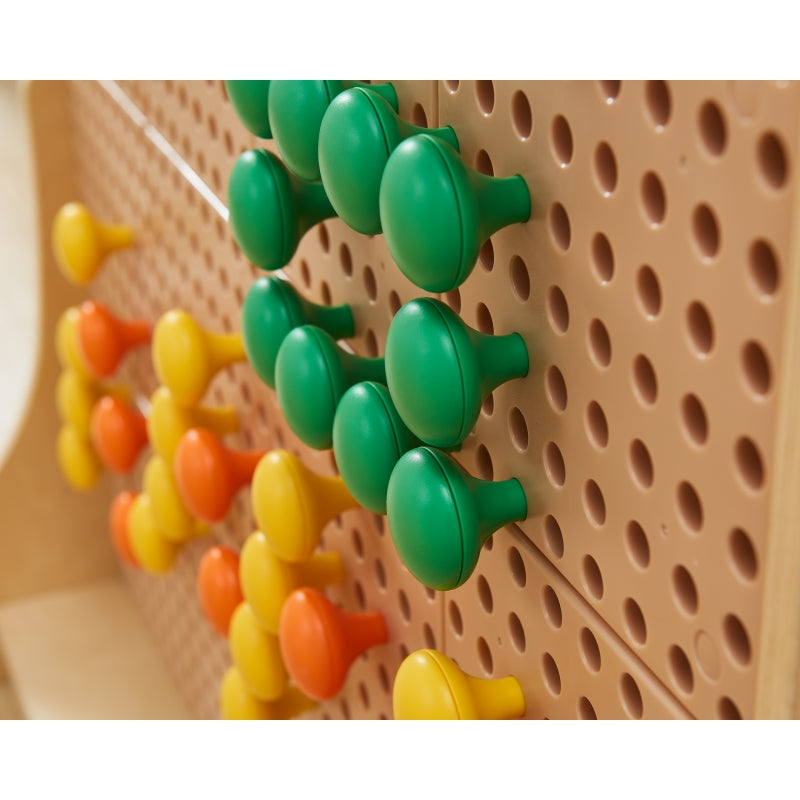 MASTERKIDZ Kleurrijke Jumbo-pinnen voor STEM-bord - 64 stuks en 8 kleuren