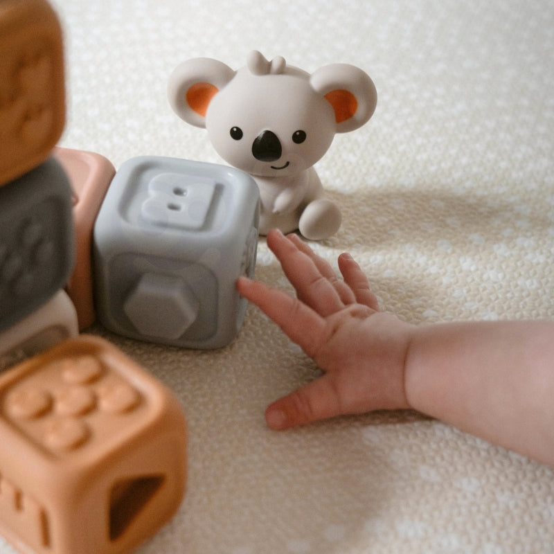 WOOPIE Educatief Setje Pyramide Sensorische Blokken Bijtspeeltje voor Baby's