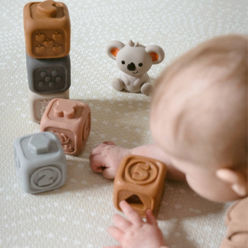 WOOPIE Educatief Setje Pyramide Sensorische Blokken Bijtspeeltje voor Baby's