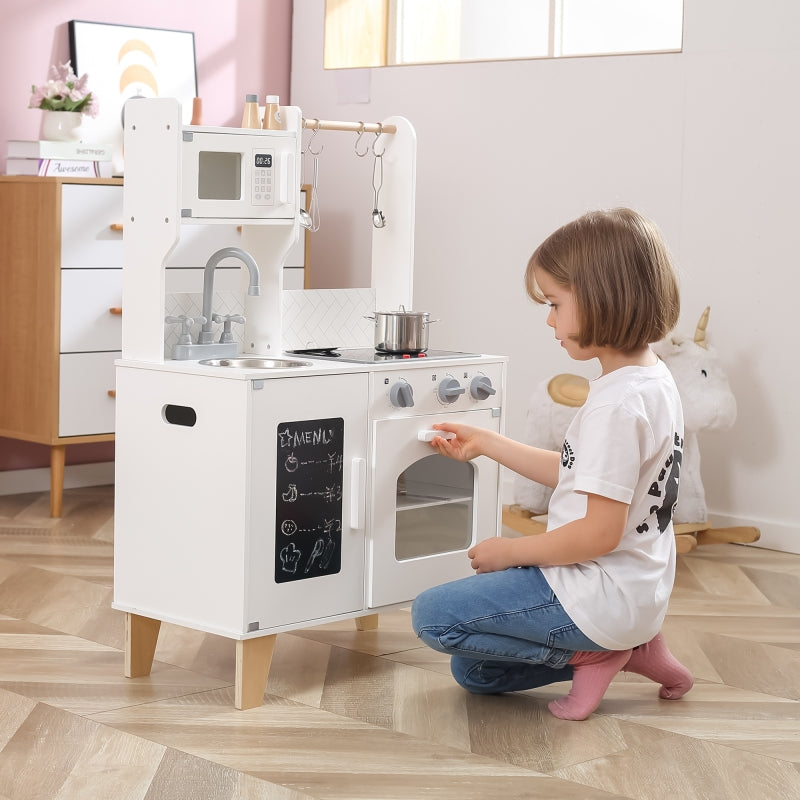 VIGA Houten Speelgoedkeuken + Accessoires en Geluid