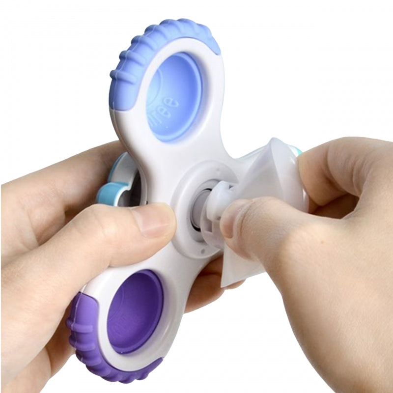 WOOPIE BABY Sensorisch Speelgoed Fidget Spinner – Raket, Alien & Ufo – 3 stuks