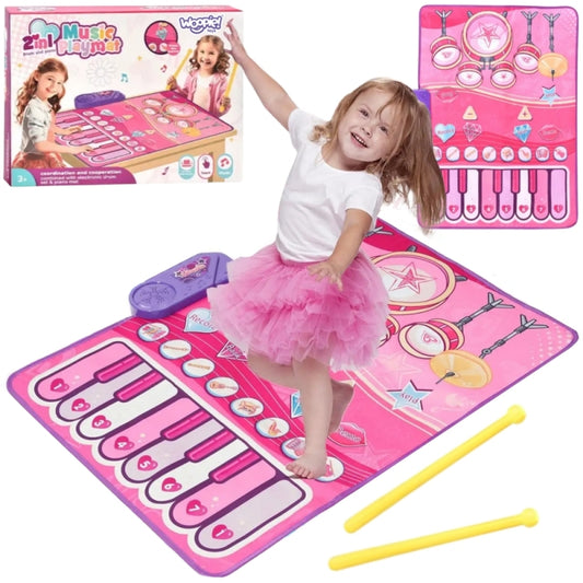 WOOPIE Grote Muziekmat voor kinderen met Interactieve Drums en Piano