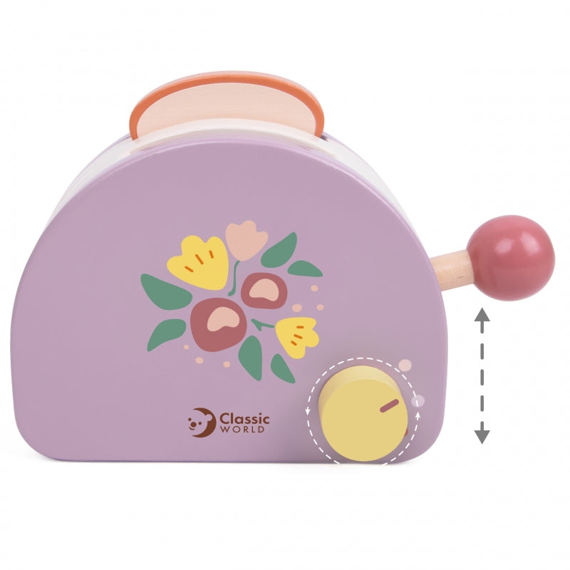 CLASSIC WORLD Houten Broodrooster met Accessoires 13 stuks