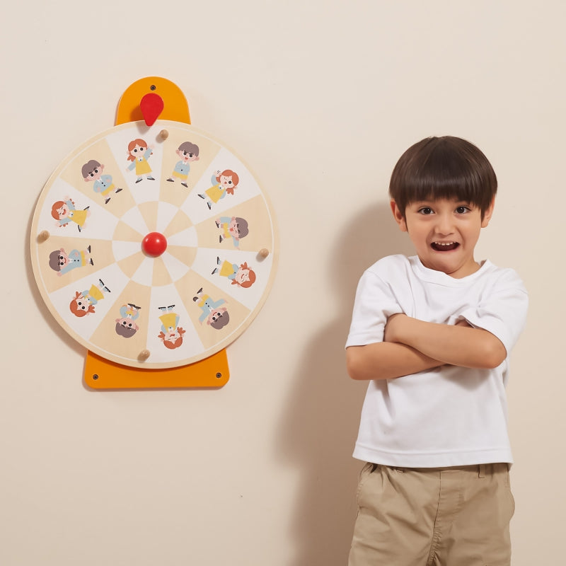 VIGA  Emotie rad met FSC Certificaat - Herken emoties - Montessori speelgoed
