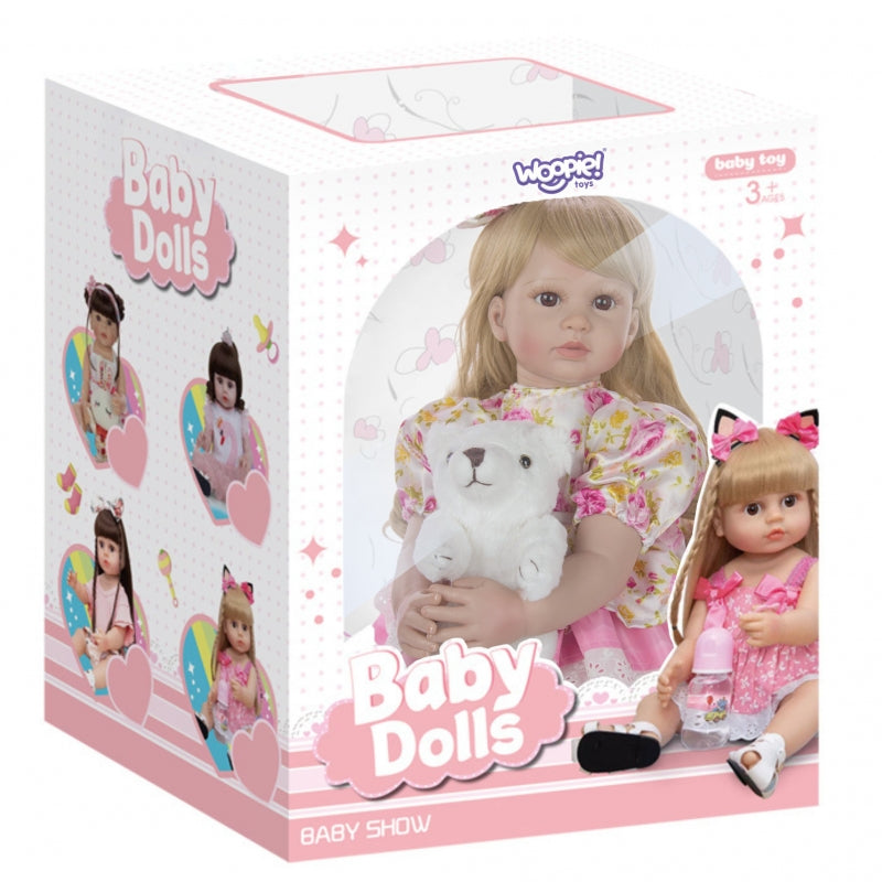 WOOPIE Vrouwelijk Realistische speelpop Blond - Met Beweging & Geluid