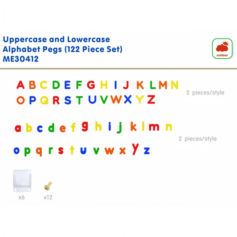 MASTERKIDZ Alfabetletterset voor STEM-wandpanelen - 122 stuks