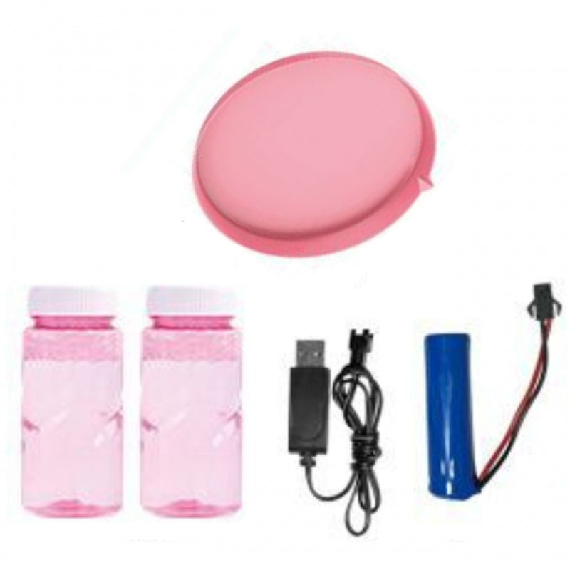 WOOPIE Bubble Gun, Bellenblaasmachine pistool met 91 Openingen, Roze