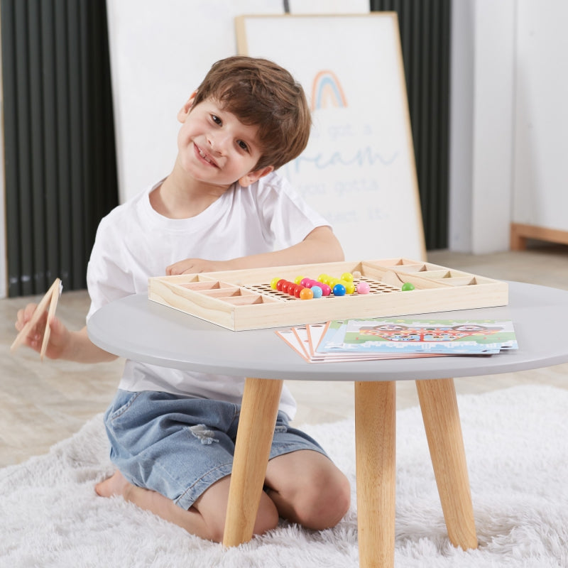 VIGA Houten Kralenspel "Pak en Match", Montessori Puzzel