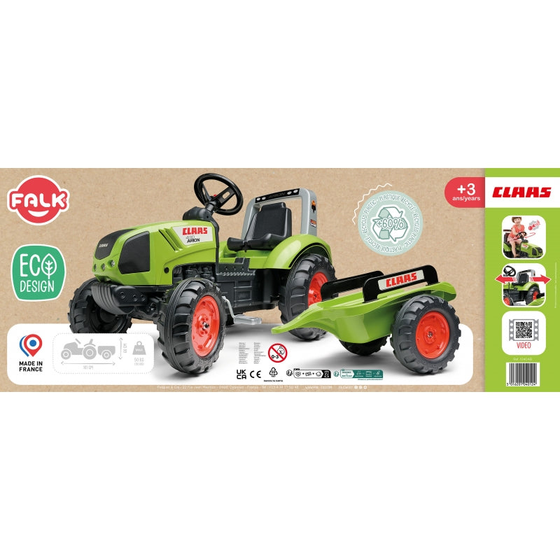 FALK Grote speelgoed Traptractor met Aanhanger – Vanaf 3 Jaar
